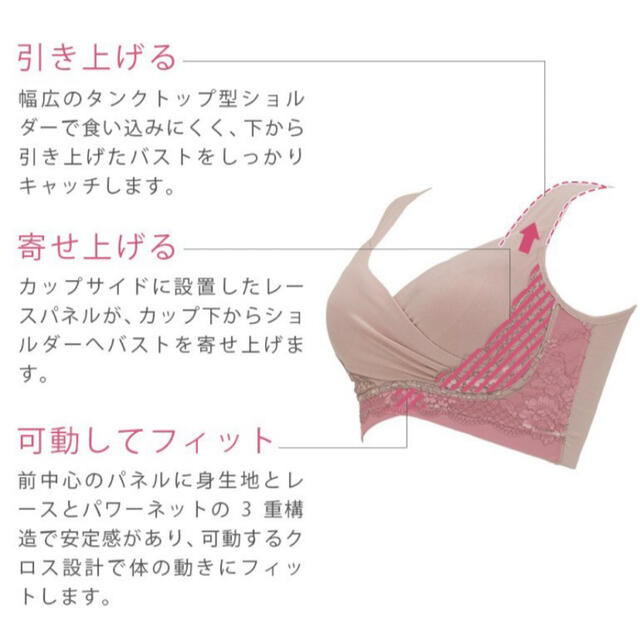 BRADELIS new york 体に優しい美乳クロスラッピングブラM