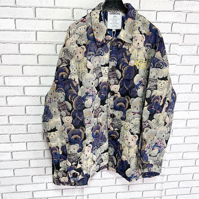 希少★UABONI タグ付き ゴブラン織 刺繍 ベア柄 クマ柄 3Dブルゾン - 4