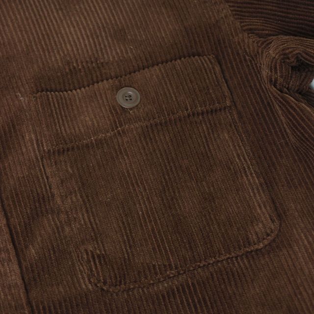 UNIQLO(ユニクロ)のUNIQLO ユニクロ 太畝 コーデュロイシャツ ブラウン Sサイズ メンズのトップス(シャツ)の商品写真