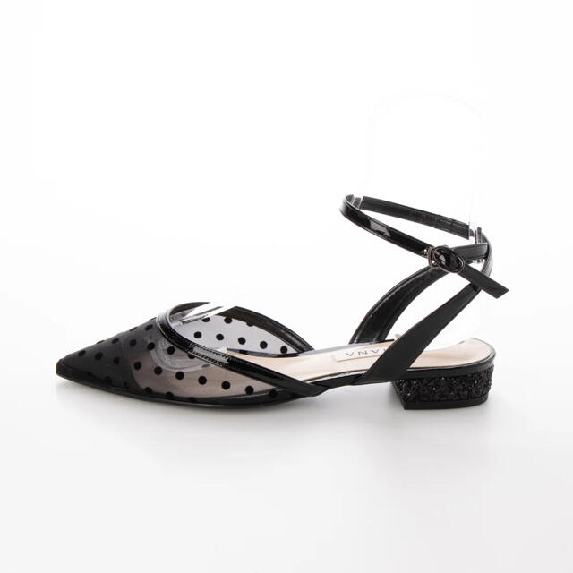 DIANA(ダイアナ)の 新品未使用 DIANA パンプス （黒メッシュ）  サンダル レディースの靴/シューズ(ハイヒール/パンプス)の商品写真