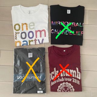 バックナンバー(BACK NUMBER)のback number グッズ　Tシャツ.タオル.会報(ミュージシャン)