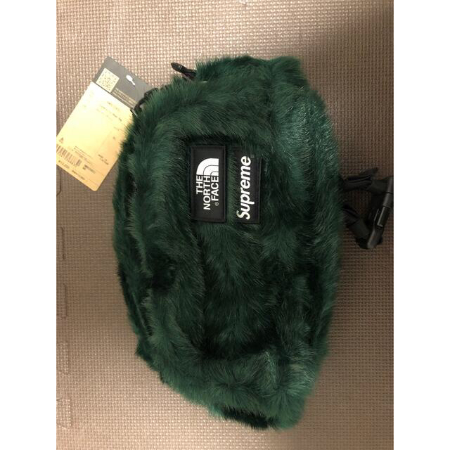 Supreme North Face Faux Fur Waist Bag 黒