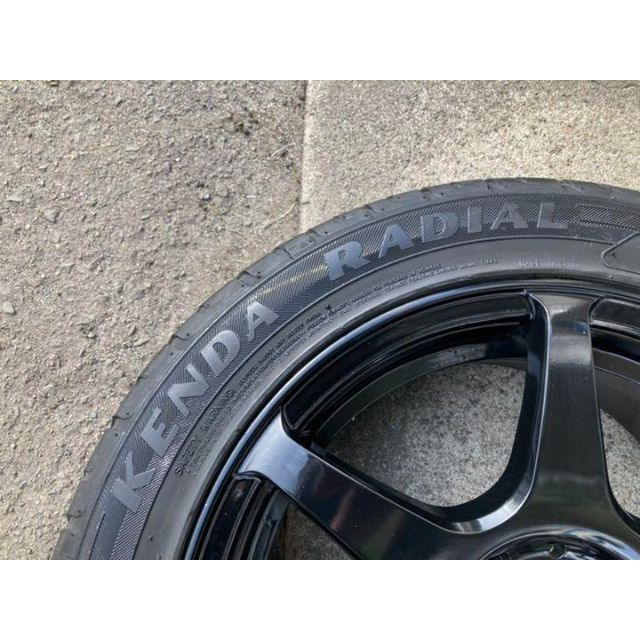 ネコ様専用！ 4穴 PCD100 +38 185/55R15 4本セット 自動車/バイクの自動車(タイヤ・ホイールセット)の商品写真