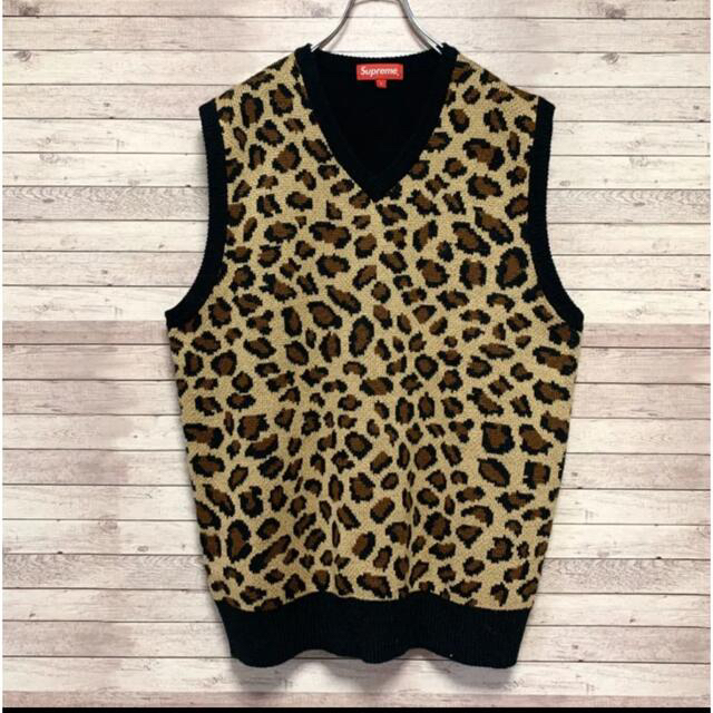 激レア 16ss supreme Leopard vest Lサイズ
