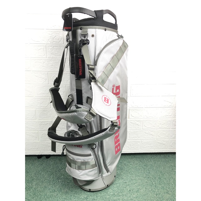 BRIEFING GOLF キャディバッグ CR-7 8.5型 46インチ 白 - バッグ