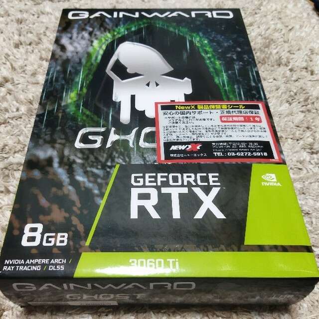 【人気急上昇】 【使用期間2ヶ月】GAINWARD RTX3060Ti GHOST 8G V1 PCパーツ