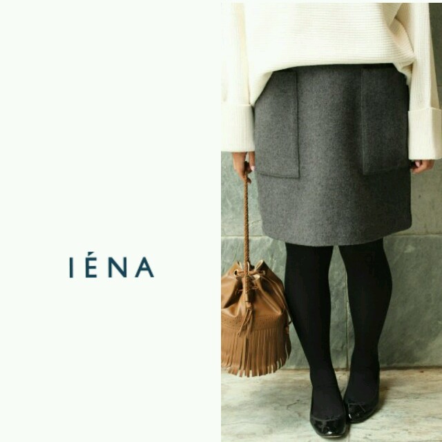 IENA(イエナ)のcha様専用16AWブレンドビーバーダイケイスカート36 イエナ レディースのスカート(ひざ丈スカート)の商品写真