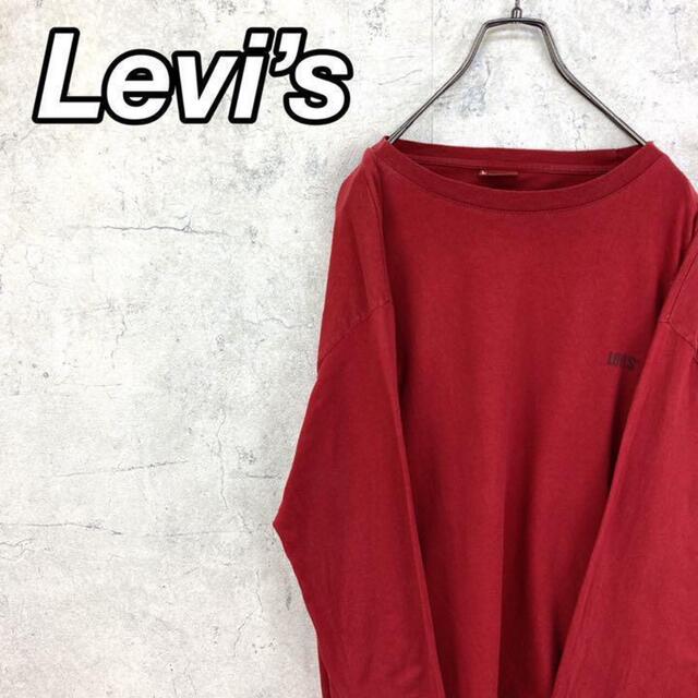 Levi's(リーバイス)の希少 90s リーバイス ロンT プリントロゴ 美品 メンズのトップス(Tシャツ/カットソー(七分/長袖))の商品写真