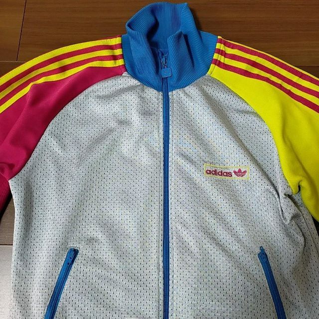 adidas　アディダス　ジャージ　マルチカラー　90s 万国旗タグ　Ｓ