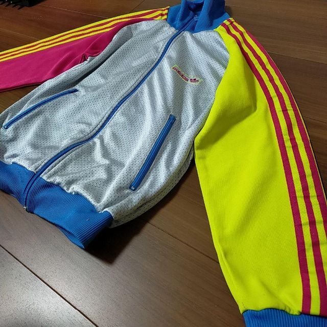 極美品 XL adidas トレフォイル トラックジャージ 万国旗タグ 00s