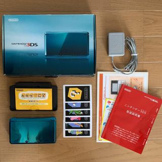 値下げしました！　送料込♪　3DS 本体　アクアブルー(携帯用ゲーム機本体)