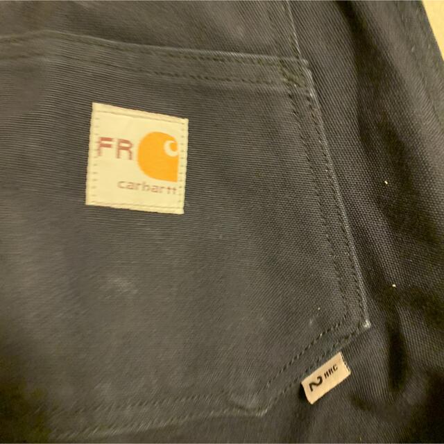 90s carhartt FR オーバーオール ダブルニー ダック地 裾ジップ