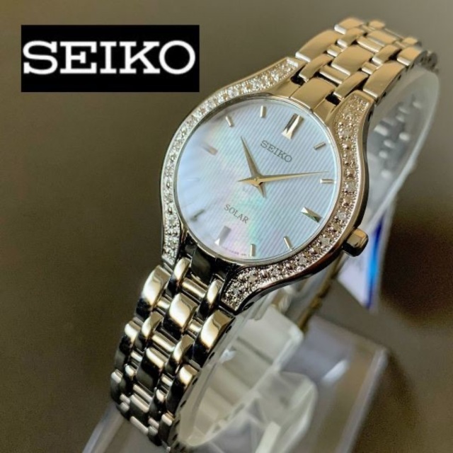 【新品】セイコー SEIKO ソーラー マザーオブパール盤面 レディース腕時計 | フリマアプリ ラクマ