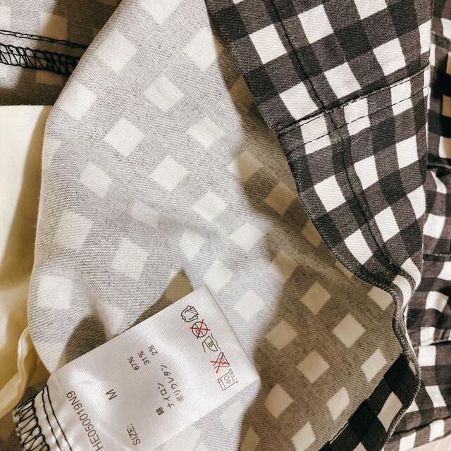 heather(ヘザー)のお値下げ⭐︎Heather ギンガムチェック　スカート　ベルト付き　黒白 レディースのスカート(ミニスカート)の商品写真