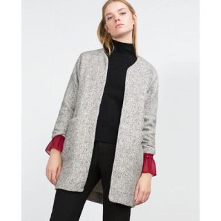 ザラ(ZARA)のZARA❤︎プラッシュコート(ニットコート)