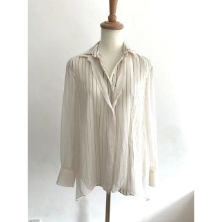 ブルネロクチネリ(BRUNELLO CUCINELLI)のBrunello Cucinelli ストライプ　シャツ(シャツ/ブラウス(長袖/七分))