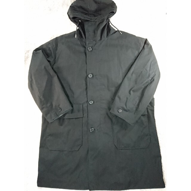 UNIQLO - ユニクロ U フーデッド コート L ブラック UNIQLOU UNIQLO - ユニクロ U フーデッド コート L ブラック UNIQLOU