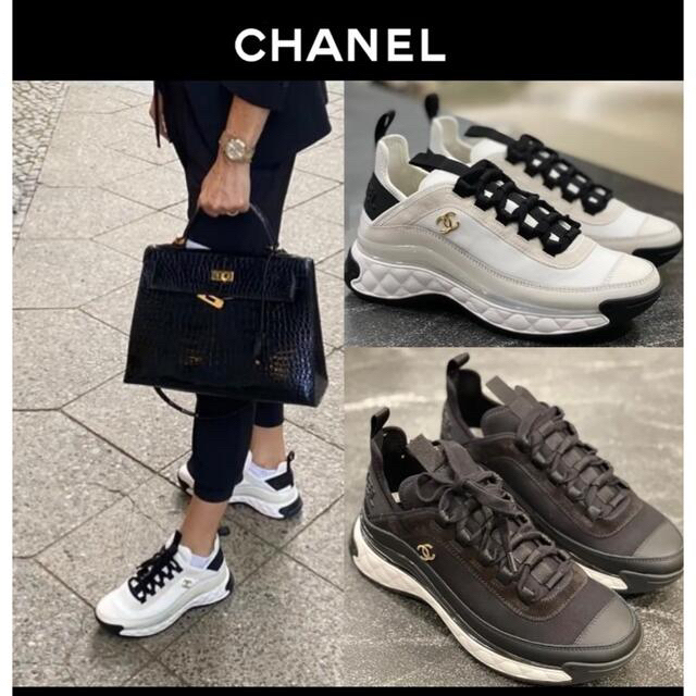 CHANEL(シャネル)のシャネル　CHANEL スニーカー　ホワイト　新品未開封 レディースの靴/シューズ(スニーカー)の商品写真