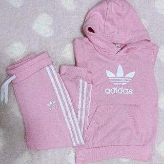 アディダス(adidas)のadidas♡セットアップ 100㎝ ピンク💗(その他)