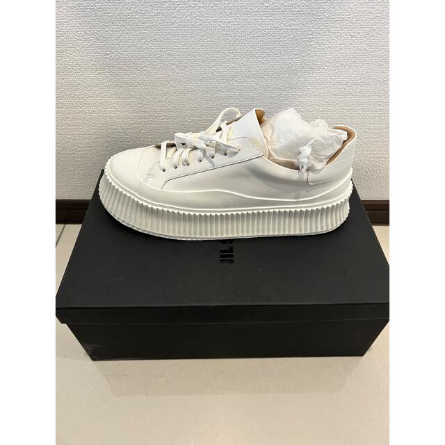 Jil Sander - 『JILSANDER』MENS LEATHER SNEAKER 41サイズ箱付きの