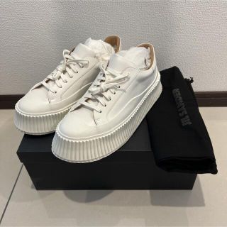 ジルサンダー(Jil Sander)の『JILSANDER』MENS LEATHER SNEAKER 41サイズ箱付き(スニーカー)