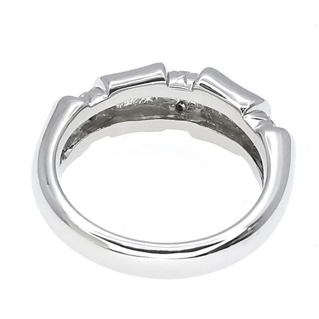 MIKIMOTO(ミキモト)のミキモト MIKIMOTO プラチナ ダイヤモンド バンブー リング 0.08 レディースのアクセサリー(リング(指輪))の商品写真