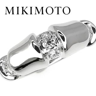 ミキモト(MIKIMOTO)のミキモト MIKIMOTO プラチナ ダイヤモンド バンブー リング 0.08(リング(指輪))