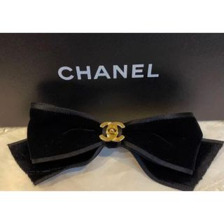 シャネル リボンバレッタ バレッタ/ヘアクリップ(ブラック/黒色系)の シャネル リボンバレッタ バレッタ/ヘアクリップ(ブラック/黒色系)の