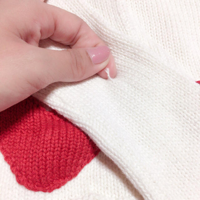 babyGAP(ベビーギャップ)のbabyGAP ハートポケット ニットカーディガン キッズ/ベビー/マタニティのベビー服(~85cm)(カーディガン/ボレロ)の商品写真