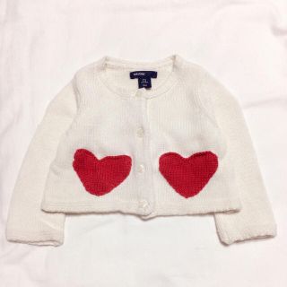 ベビーギャップ(babyGAP)のbabyGAP ハートポケット ニットカーディガン(カーディガン/ボレロ)