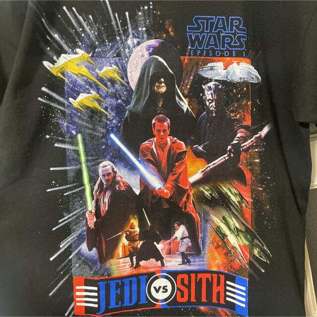 90s STAR WARS エピソード1 JEDIvsSITH Tシャツ USA メンズのトップス(Tシャツ/カットソー(半袖/袖なし))の商品写真