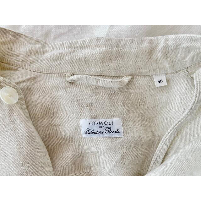 COMOLI×Salvatore Piccolo リネンスタンドカラージャケット COMOLI×Salvatore Piccolo リネンスタンドカラージャケット