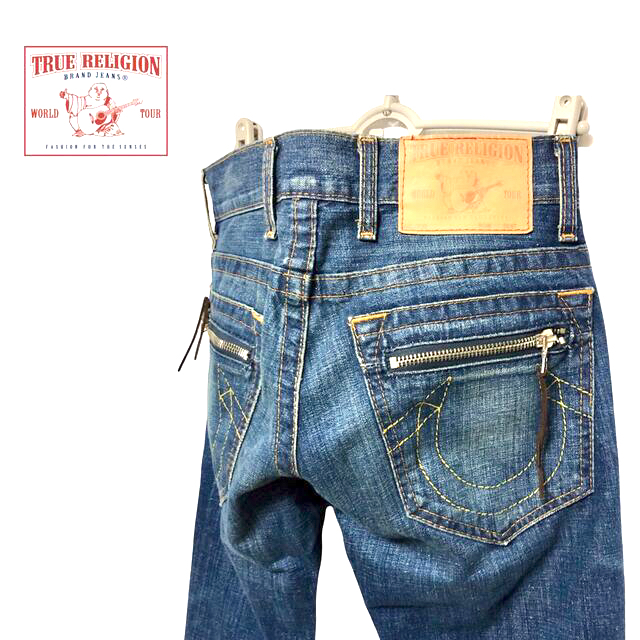 18%OFF True Religion Men's Ricky Straight Stretch Denim Jean Shorts in Classic Indigo メンズ systemhti.com