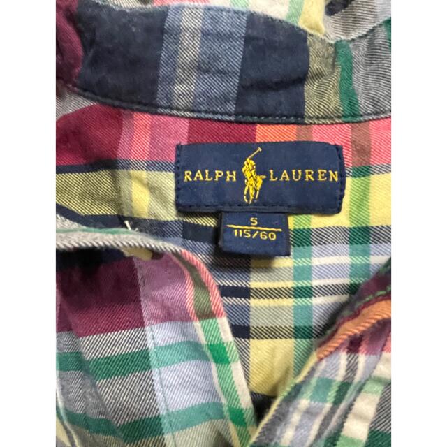 POLO RALPH LAUREN(ポロラルフローレン)のポロラルフローレンボタンダウンチェックシャツ120サイズ　キッズ キッズ/ベビー/マタニティのキッズ服男の子用(90cm~)(その他)の商品写真