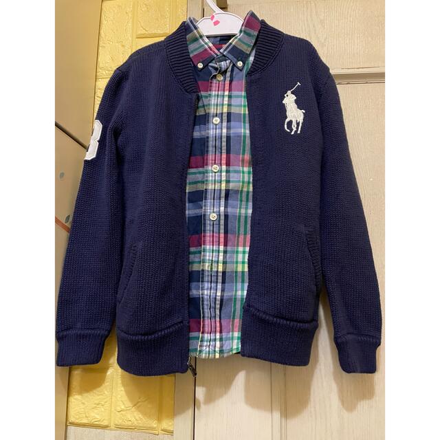 POLO RALPH LAUREN(ポロラルフローレン)のポロラルフローレンボタンダウンチェックシャツ120サイズ　キッズ キッズ/ベビー/マタニティのキッズ服男の子用(90cm~)(その他)の商品写真