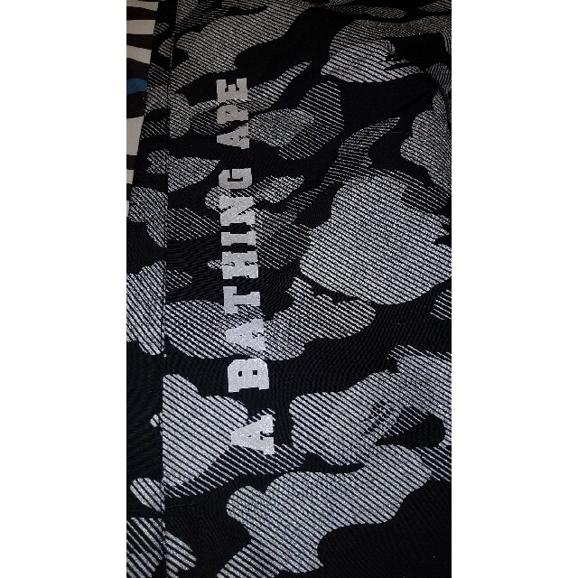 A BATHING APE(アベイシングエイプ)のa bathing apeコットンナイロンpantsシルバー レディースのパンツ(ワークパンツ/カーゴパンツ)の商品写真