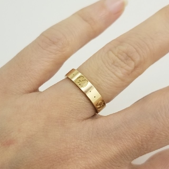 Gucci(グッチ)のチゲ様専用‼️GUCCI グッチ アイコン リング750 指輪　k18 　18金 レディースのアクセサリー(リング(指輪))の商品写真