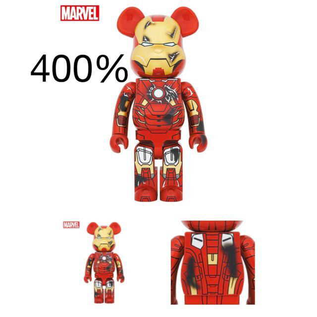 全国宅配無料 MEDICOM TOY - BE@RBRICK IRON MAN MARK VII DAMAGE Ver