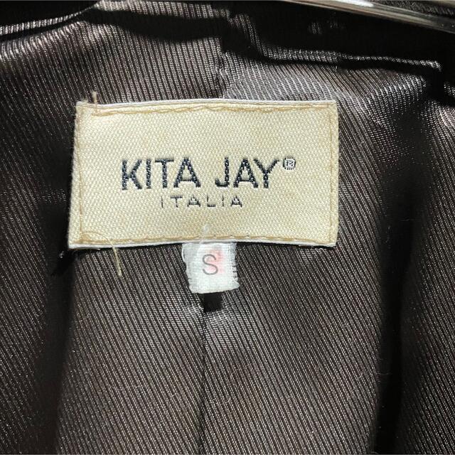 レザー ジャケット テーラード ブラウン ビンテージ イタリア製 茶色