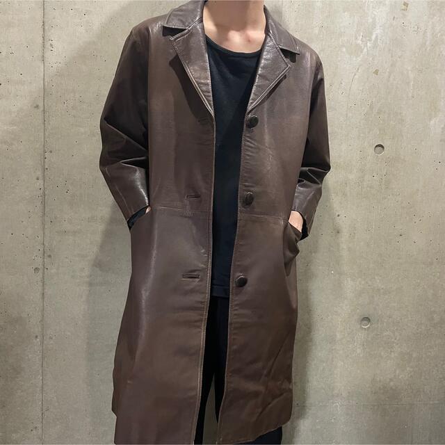 1426 【美品】davir\u0026Johnson　ヴィンテージコート　ブラウン