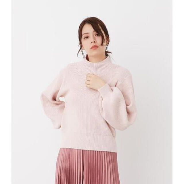 rienda - ボリュームSLV Knit TOP ボリュームスリーブニットトップスの
