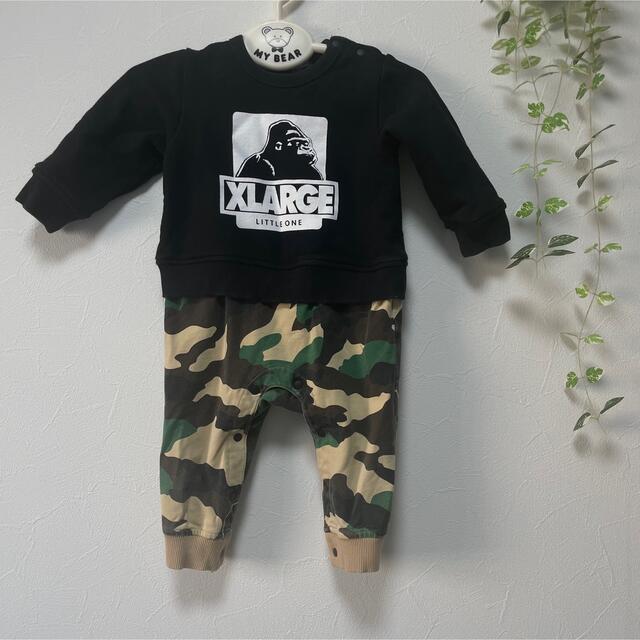 XLARGE(エクストララージ)のエクストララージキッズロンパース キッズ/ベビー/マタニティのベビー服(~85cm)(ロンパース)の商品写真