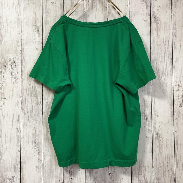 Ralph Lauren(ラルフローレン)のラルフローレンスポーツ 緑グリーンVネック コットンLサイズ ショート丈 ポニー レディースのトップス(Tシャツ(半袖/袖なし))の商品写真