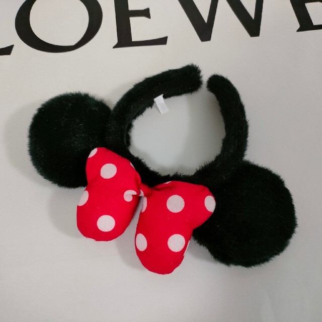 Disney(ディズニー)の大人用　Disney　ディズニー　ミニー　カチューシャ エンタメ/ホビーのおもちゃ/ぬいぐるみ(キャラクターグッズ)の商品写真