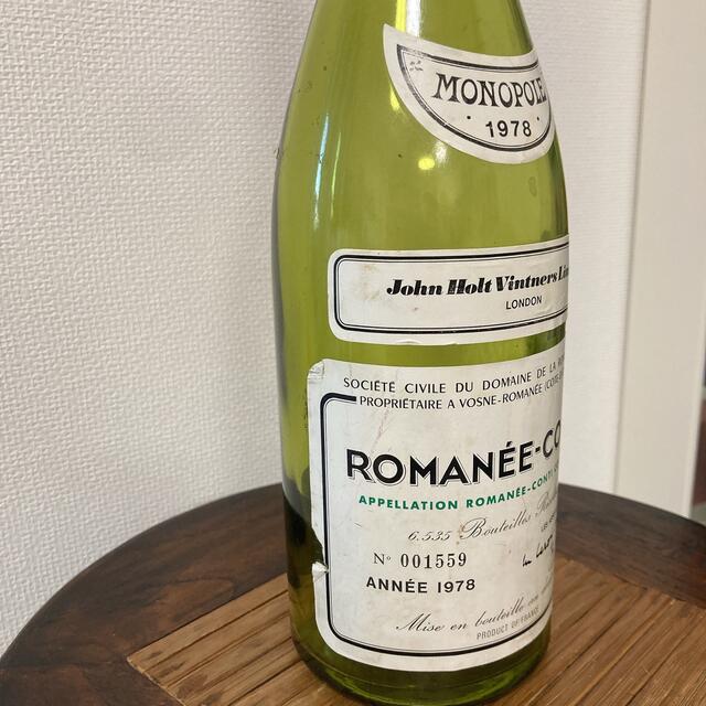 即発★空瓶 DRC ロマネコンティ 1978 ワイン ヴィンテージ