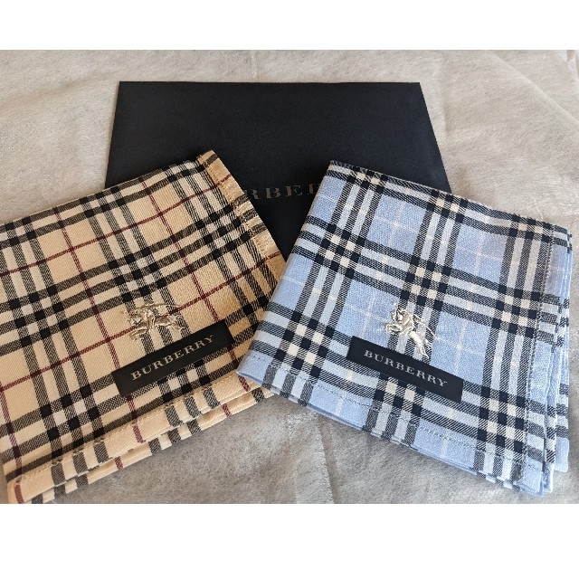 BURBERRY(バーバリー)のバーバリーハンカチ2枚セット メンズのファッション小物(ハンカチ/ポケットチーフ)の商品写真