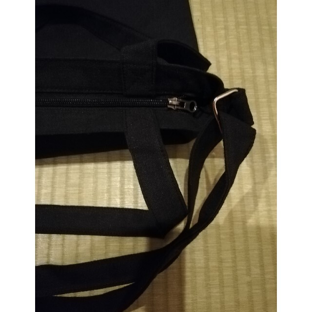 帆布　黒　2WAY  トート　バック　男女兼用 レディースのバッグ(トートバッグ)の商品写真