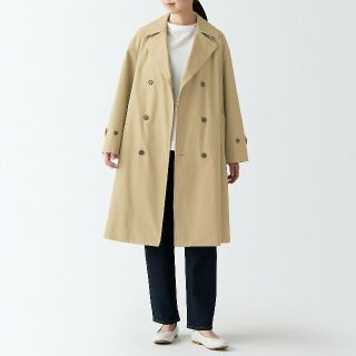 ムジルシリョウヒン(MUJI (無印良品))の◆新品◆ 無印良品 撥水トレンチコート／男女兼用／S-M／ベージュ(トレンチコート)