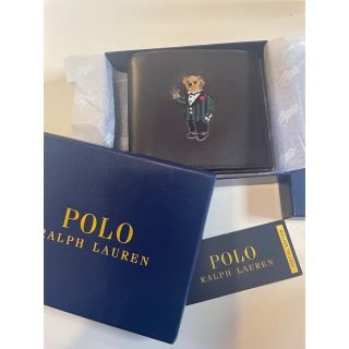 ポロラルフローレン(POLO RALPH LAUREN)のポロベアー　財布　POLO RALPH LAUREN メンズ　レザー(折り財布)