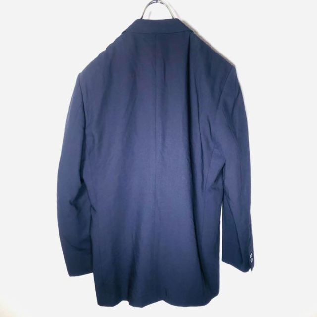 【LANVIN studio】ランバン ウールジャケット（XL）濃紺 キュプラ